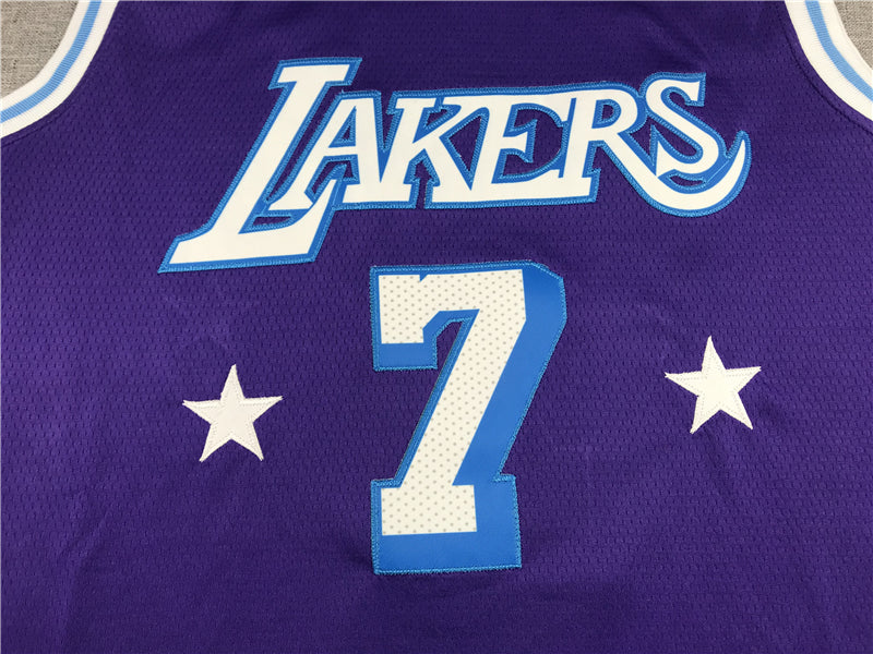 Men's Los Angeles Lakers Carmelo Anthony Purple Swingman Jersey - City Edition