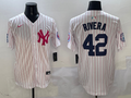 Men's New York Yankees Mariano Rivera White Team Player Jersey
