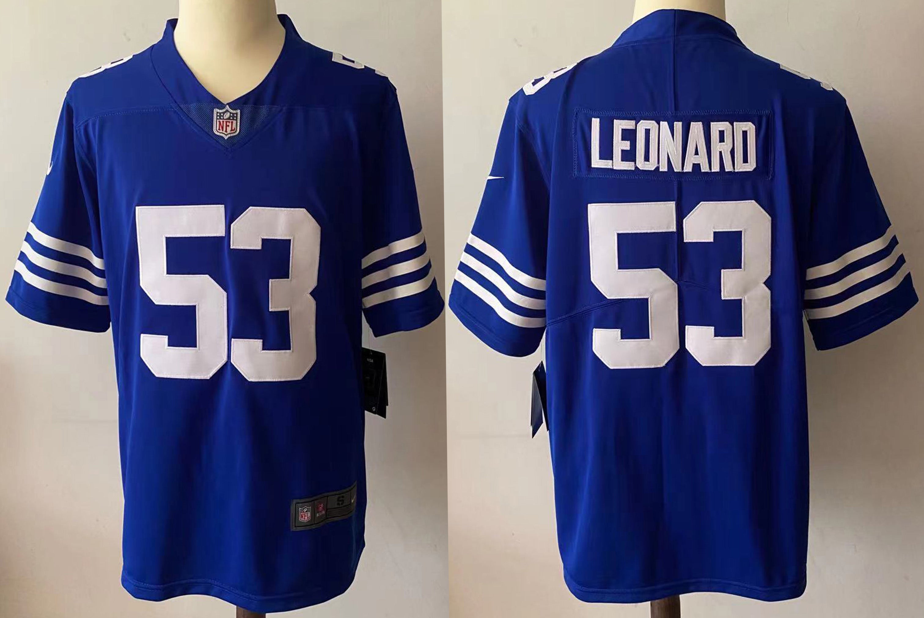 Men's Indianapolis Colts Darius Leonard Blue Game Jersey