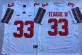 Men's Ohio State Buckeyes Master Teague III White Player Game Jersey