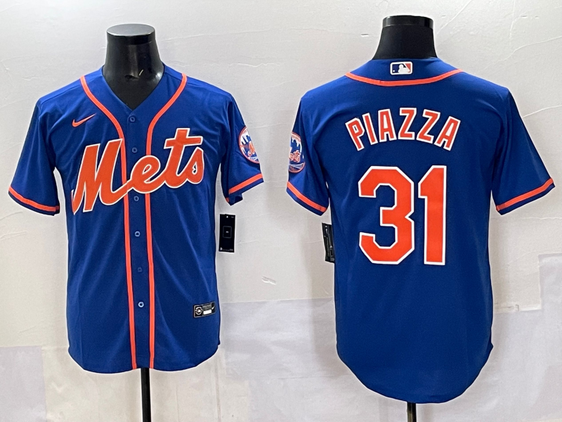 Men's New York Mets Mike Piazza Royal Replica Player Jersey