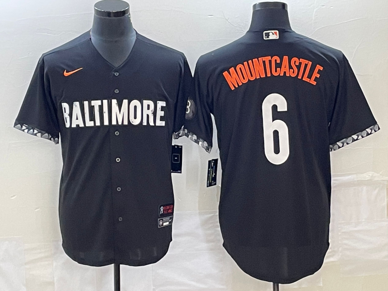 Men's Baltimore Orioles Ryan Mountcastle Black 2023 City Connect Replica Player Jersey