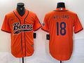 Men's Chicago Bears Caleb Williams Orange Game Jersey