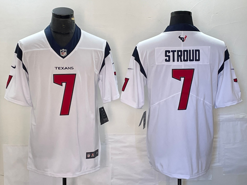 Men's Houston Texans C.J. Stroud White Game Jersey