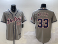 Men's Detroit Tigers Colt Keith Gray Road Limited Player Jersey