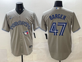 Men's Toronto Blue Jays Addison Barger Gray Player Jersey