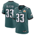 Men's Philadelphia Eagles Cooper DeJean Midnight Green Super Bowl LIX Game Player Jersey
