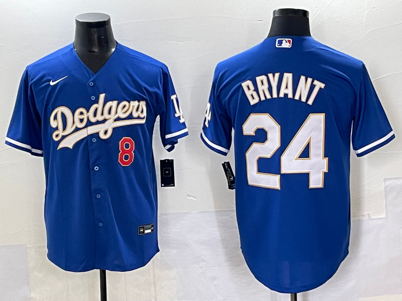 Men's Los Angeles Dodgers Kris Bryant -24 Royal Replica Player Jersey