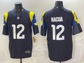 Men's Los Angeles Rams Puka Nacua Midnight Blue 2025 Rivalries Collection Game Jersey