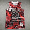 Men's Chicago Bulls Michael Jordan Year of Rabbit Edition Hardwood Classics Swingman Jersey