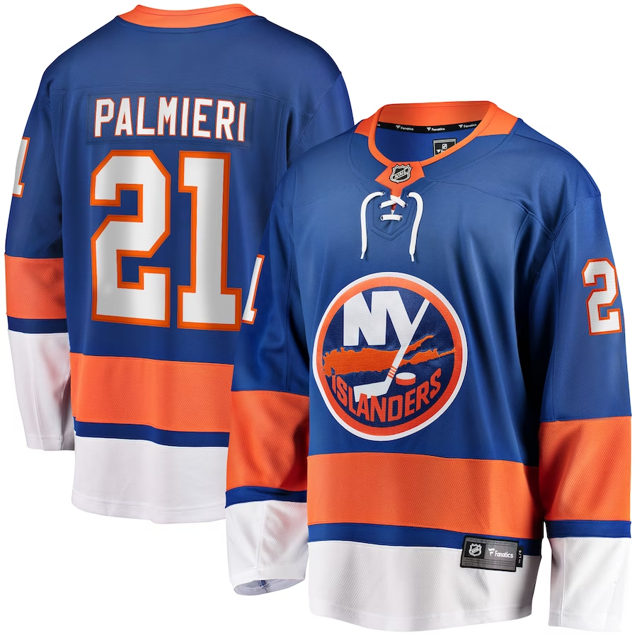 Men's New York Islanders Kyle Palmieri Royal Player Game Jersey