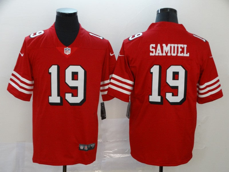 Men's San Francisco 49ers Deebo Samuel Red Game Player Jersey