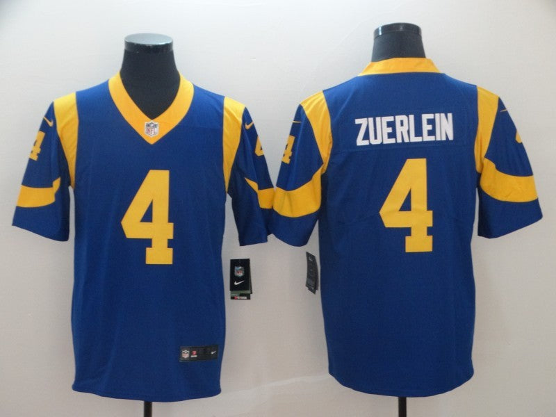Men's Los Angeles Rams Greg Zuerlein Blue Game Jersey