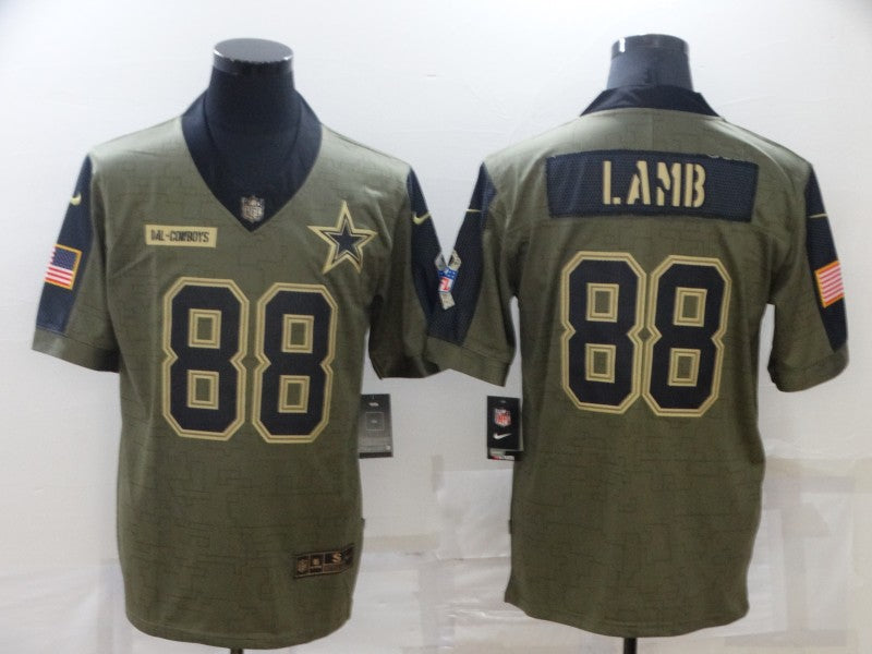 Men's Dallas Cowboys CeeDee Lamb Brown Player Game Jersey