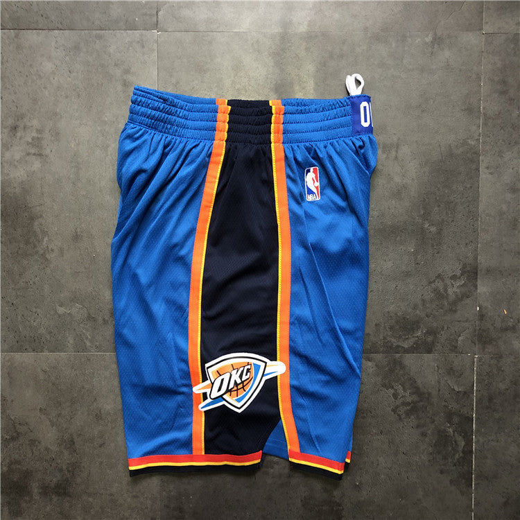 Men's Oklahoma City Thunder Icon Edition Swingman Blue Performance Shorts