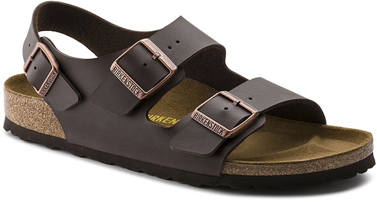 Birkenstock Milano Birko-Flor 34701 Dark Brown Sandals