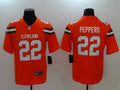 Men's Cleveland Browns Jabrill Peppers Orange Game Jersey