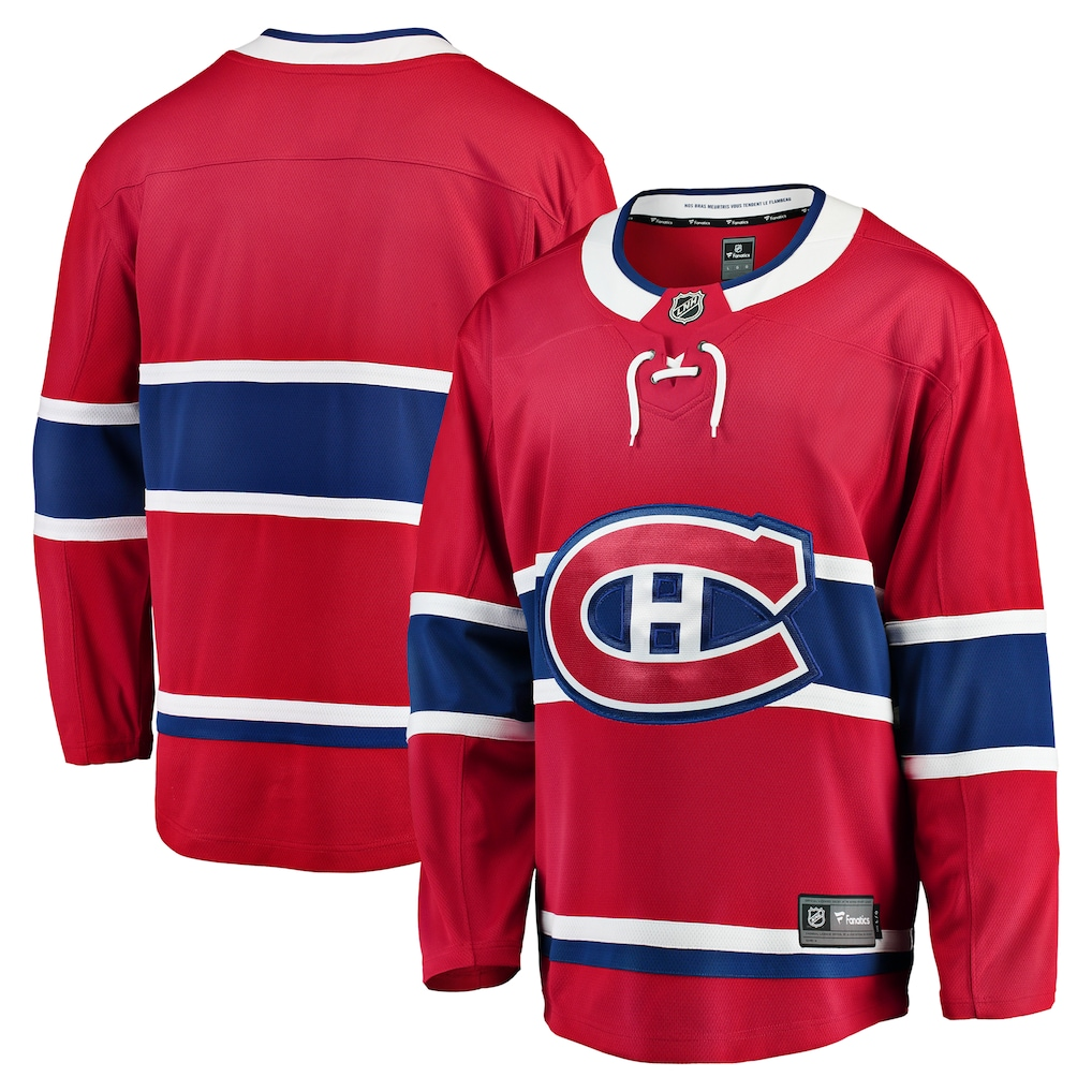 Men's Montreal Canadiens Fanatics Red Blank Jersey