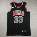 Men's Chicago Bulls Michael Jordan Black Authentic Player Jersey