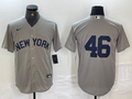 Men's New York Yankees Andy Pettitte Gray Limited Game Name Jersey