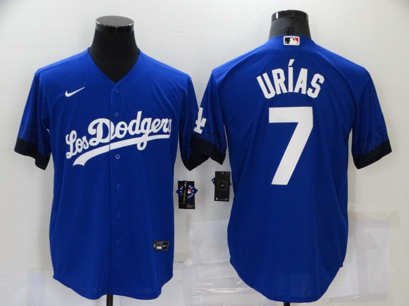 Men's Los Angeles Dodgers Julio Urias Blue Game Player Jersey