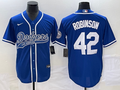 Men's Los Angeles Dodgers Jackie Robinson Royal Player Jersey Joint Edition