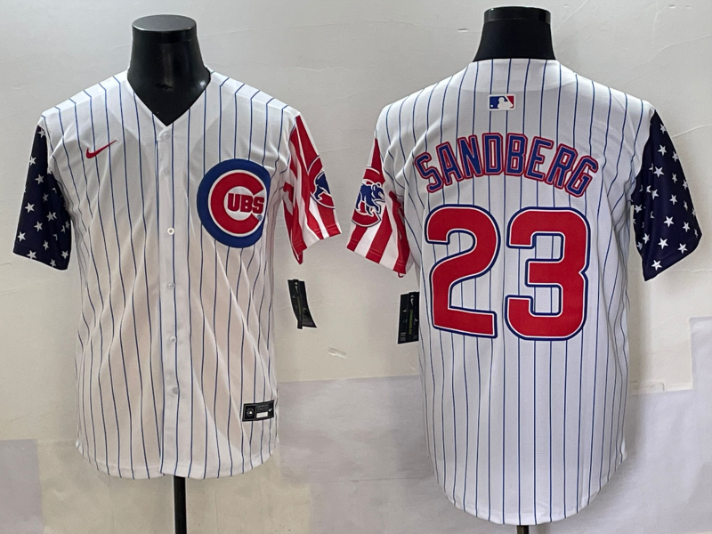 Men's Chicago Cubs Ryne Sandberg White Limited Player Jersey