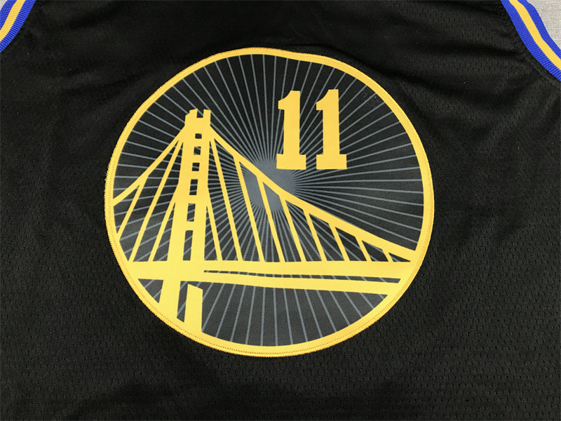 Men's Golden State Warriors Klay Thompson City Edition Black Classic Jersey