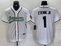 Men's Jacksonville Jaguars Travis Etienne Jr White Game Jersey