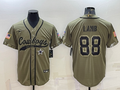 Men's Dallas Cowboys CeeDee Lamb Olive 2022 Salute To Service Limited Jersey Joint Edition