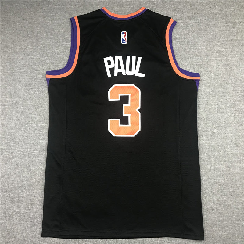 Men's Phoenix Suns Chris Paul Black Fast Break Replica Jersey