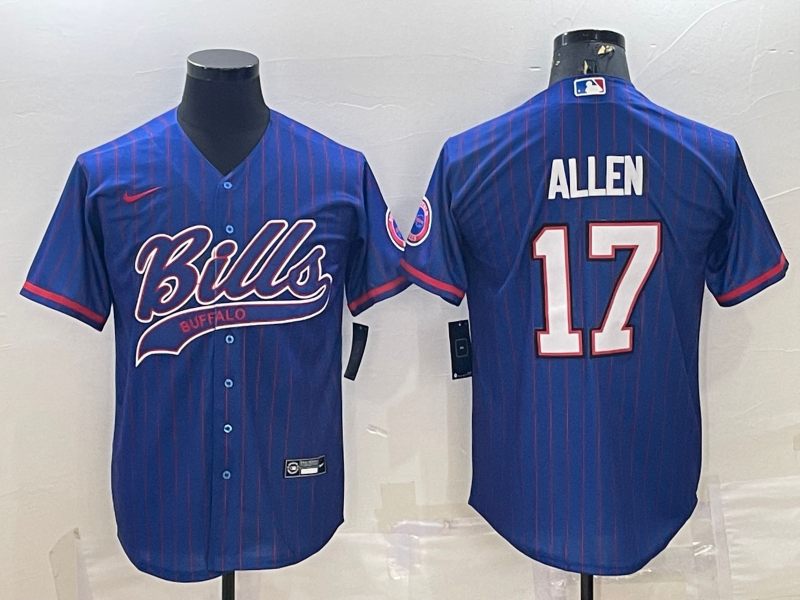 Men's Buffalo Bills Josh Allen Royal Player Jersey Joint Edition