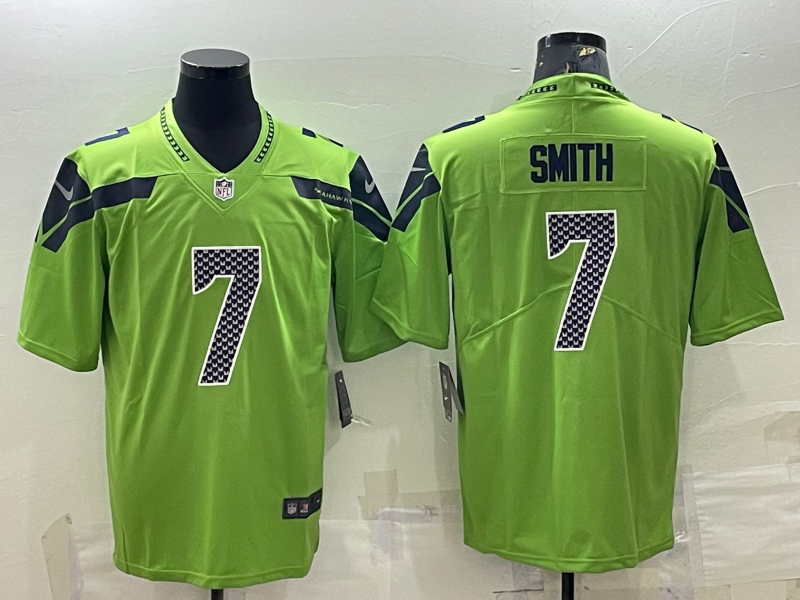 Men's Seattle Seahawks Geno Smith Green Game Jersey