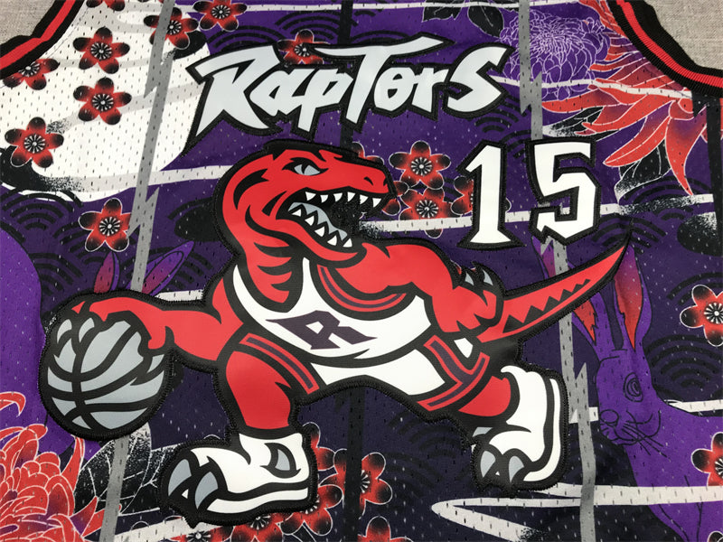 Men's Toronto Raptors Vince Carter Year of Rabbit Edition Hardwood Classics Swingman Jersey