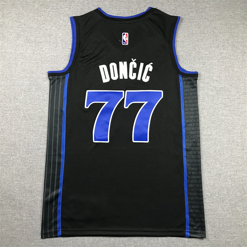 Men's Dallas Mavericks Luka Doncic Black 2023/24 Swingman Jersey - City Edition