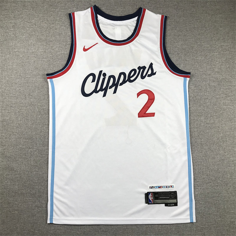 Men's LA Clippers Kawhi Leonard White Swingman Jersey