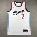 Men's LA Clippers Kawhi Leonard White Swingman Jersey