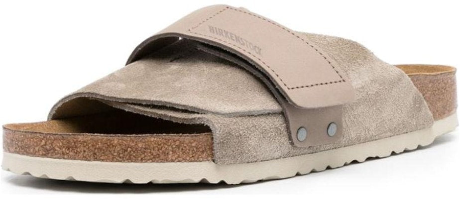 Birkenstock 1015573ST Suede Taupe Brown Slide Sandals