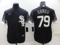 Men's Chicago White Sox Jose Abreu Black Authentic Game Jersey