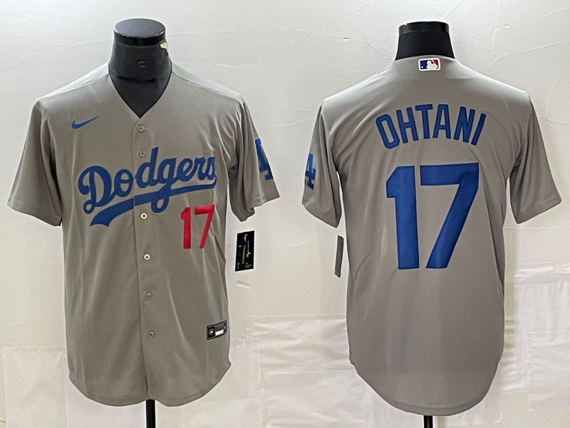 Men's Los Angeles Dodgers Shohei Ohtani Gray Replica Player Jersey