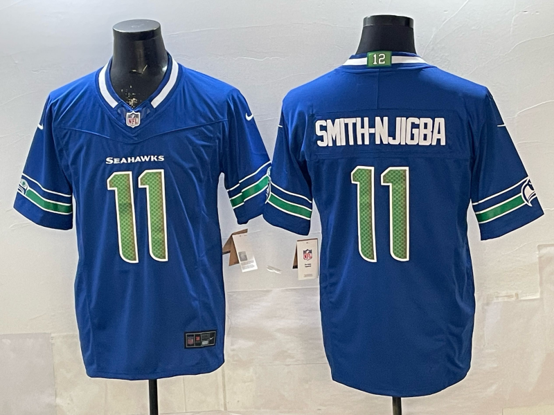 Men's Seattle Seahawks Jaxon Smith-Njigba Royal Player Game Jersey
