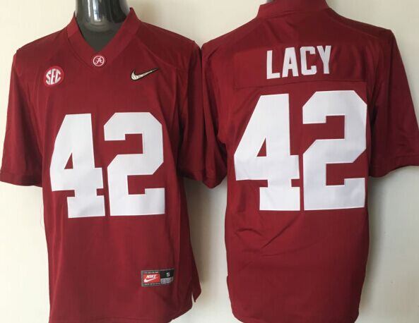 Men's Alabama Crimson Tide Eddie Lacy Crimson Player Game Jersey
