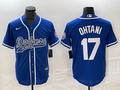 Men's Los Angeles Dodgers Shohei Ohtani Blue Player Jersey Joint Edition