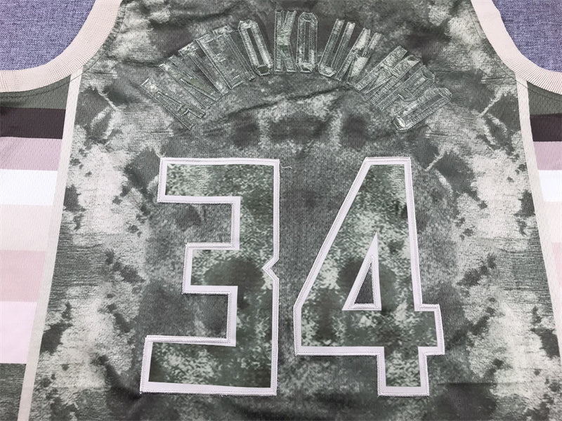 Men's Milwaukee Bucks Giannis Antetokounmpo Brown Select Series Swingman Jersey