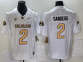 Men's Colorado Buffaloes Shedeur Sanders White Player Game Jersey