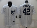 Men's New York Yankees Mariano Rivera White Replica Baseball Jersey