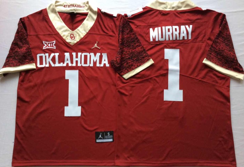 Men's Oklahoma Sooners Kyler Murray Crimson Player Jersey