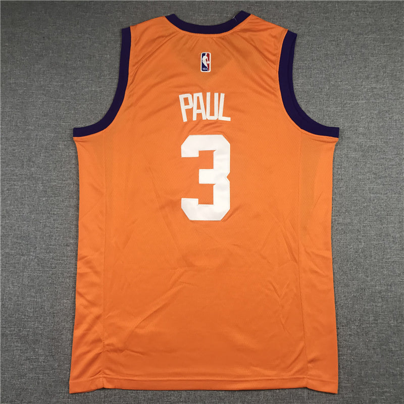Men's Phoenix Suns Chris Paul Orange Fast Break Team Replica Jersey