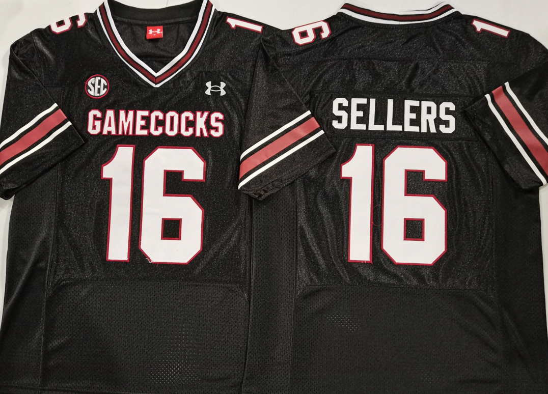 Men's South Carolina Gamecock Lanorris Sellers Black Player Jersey