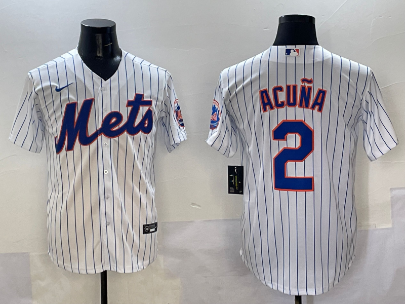 Men's New York Mets Luisangel Acuna White Home Replica Player Jersey